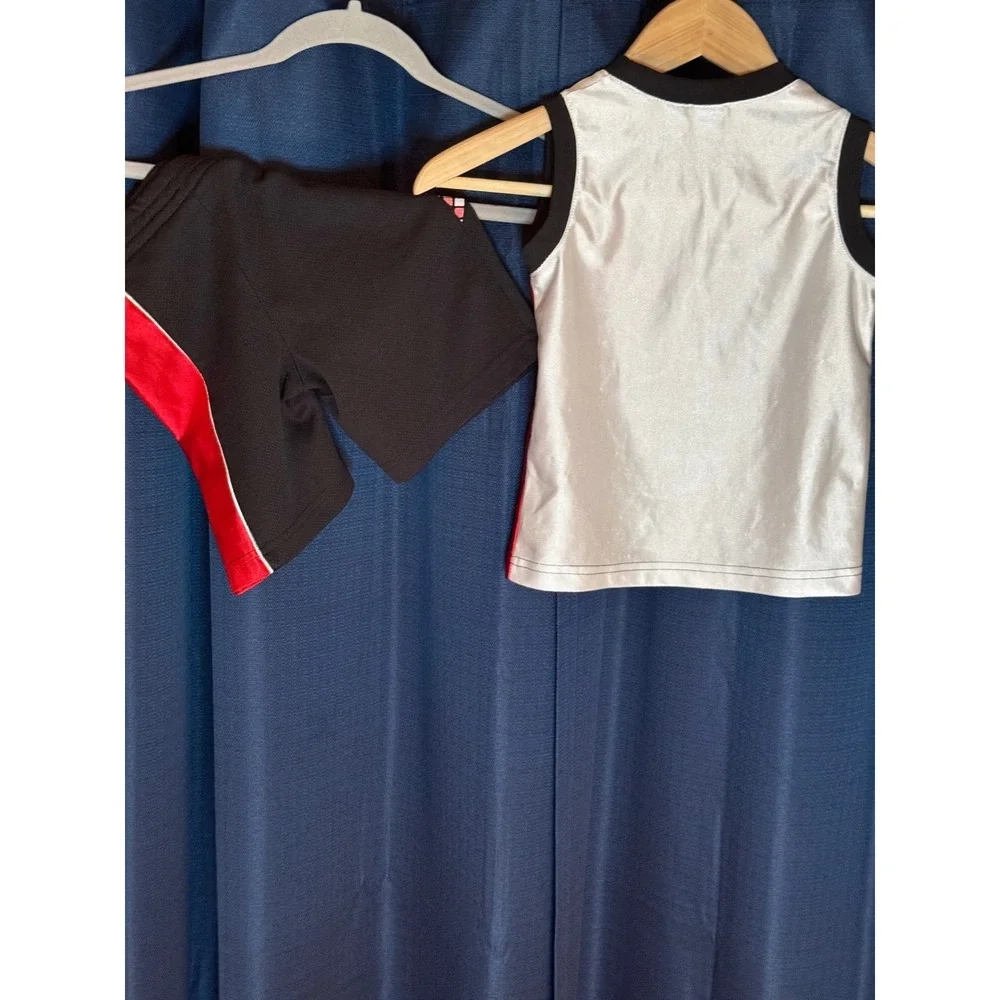 Kids 2T‎ Rimrock Basketball Athletic Shorts & Tank Top Set Red Black White